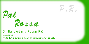 pal rossa business card
